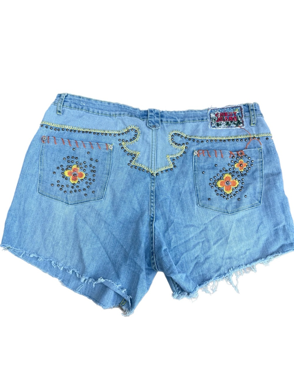 Blue Denim Cutoff Women's Shorts